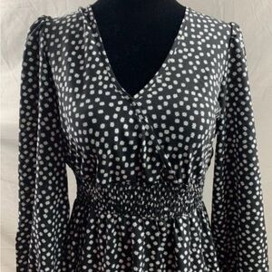 NWT Made With Love Black and White Floral Maxi Dress  | XL